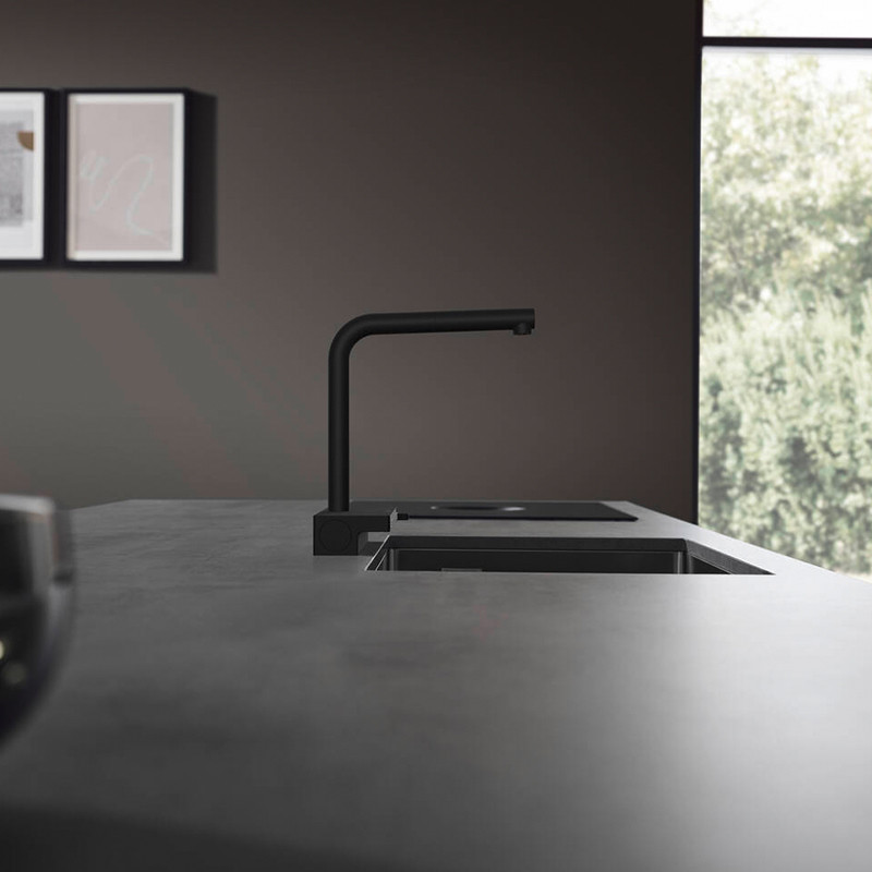 Baterie de bucatarie, Hansgrohe, Aquno Select M81 250, 2jet, sBox, negru mat - 1 | YEO