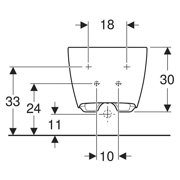 Bideu suspendat, Geberit, One, alb - 2 | YEO