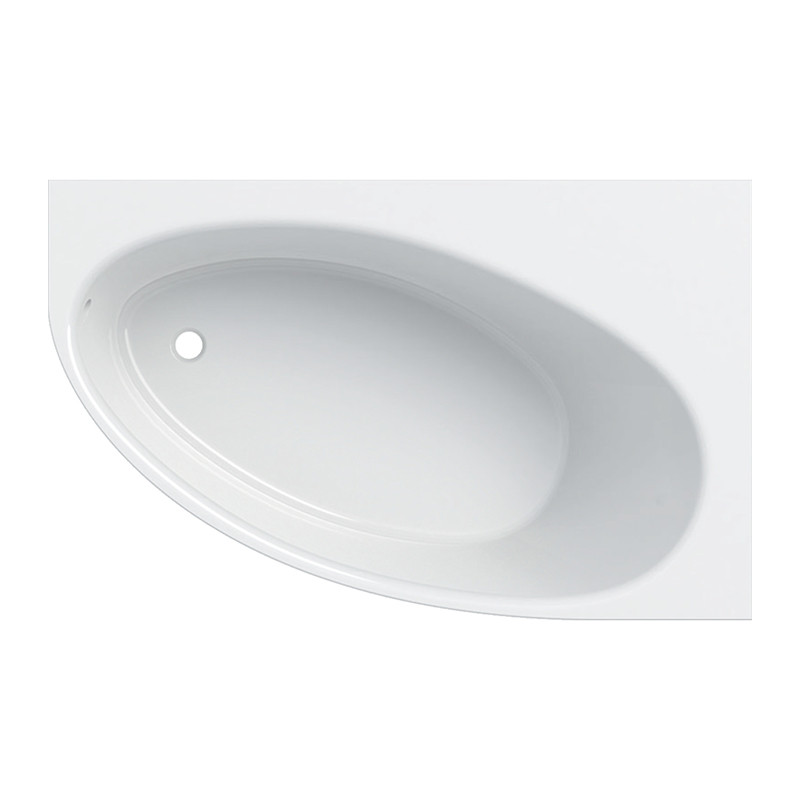 Cada asimetrica pe stanga, Geberit, Selnova, 160 cm, alb