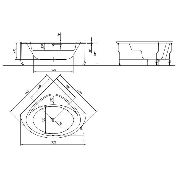 Cada de colt, Kolpasan, Dolores, 140x140 cm, alb - 1 | YEO