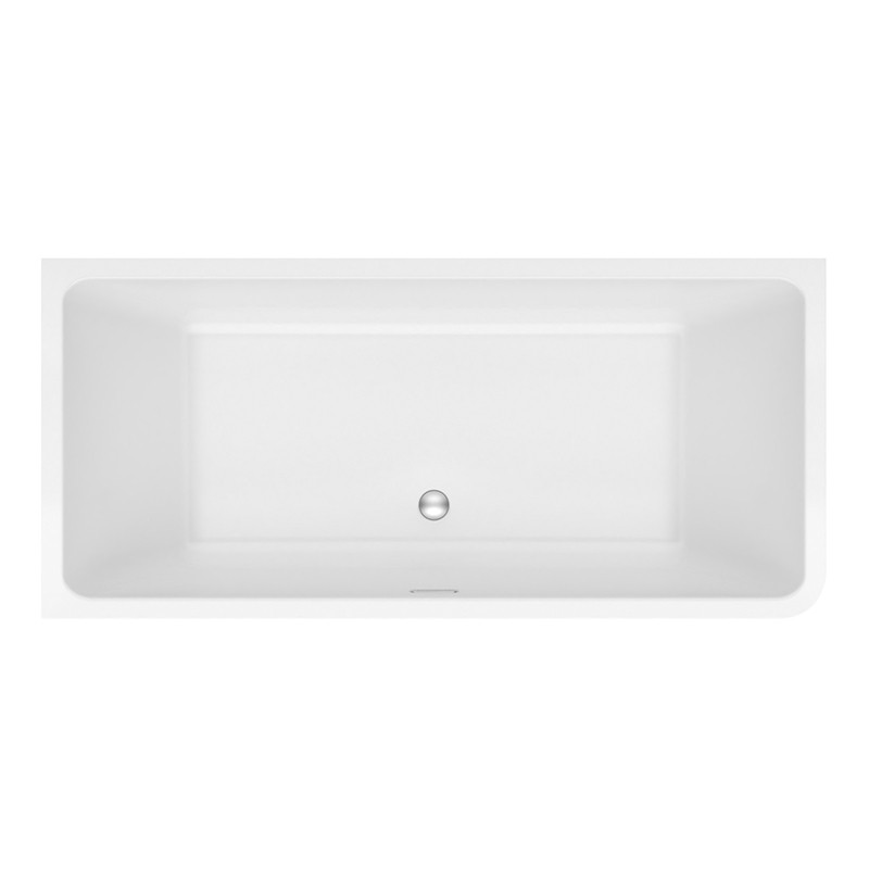 Cada dreptunghiulara, Kolpasan, Elektra-SP-D, montaj pe dreapta, 185 x 85 cm, alb - 2 | YEO