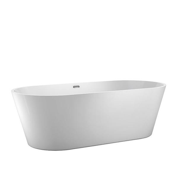 Cadă freestanding Florida, Ava 158.5 cm, ovală, cu instalație cu ventil click clack