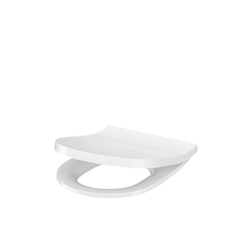 Capac WC, Cersanit, Inverto, cu tratament, slim, alb - 1 | YEO