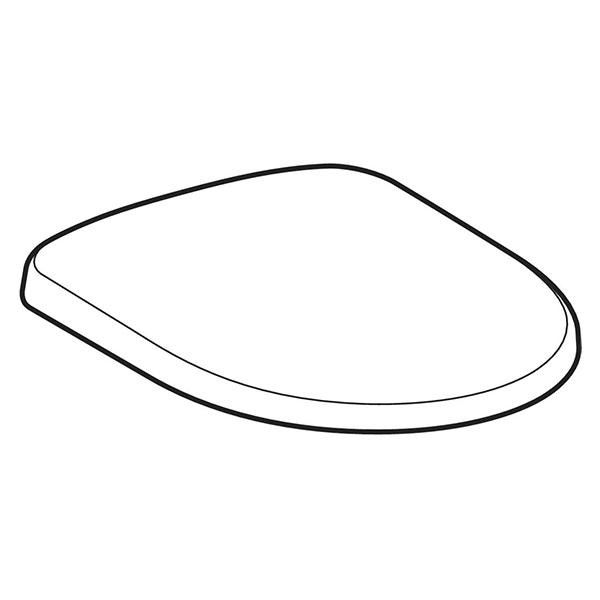 Capac WC, Geberit, Selnova, soft close si quick release, 45 x 36 cm, alb - 1 | YEO