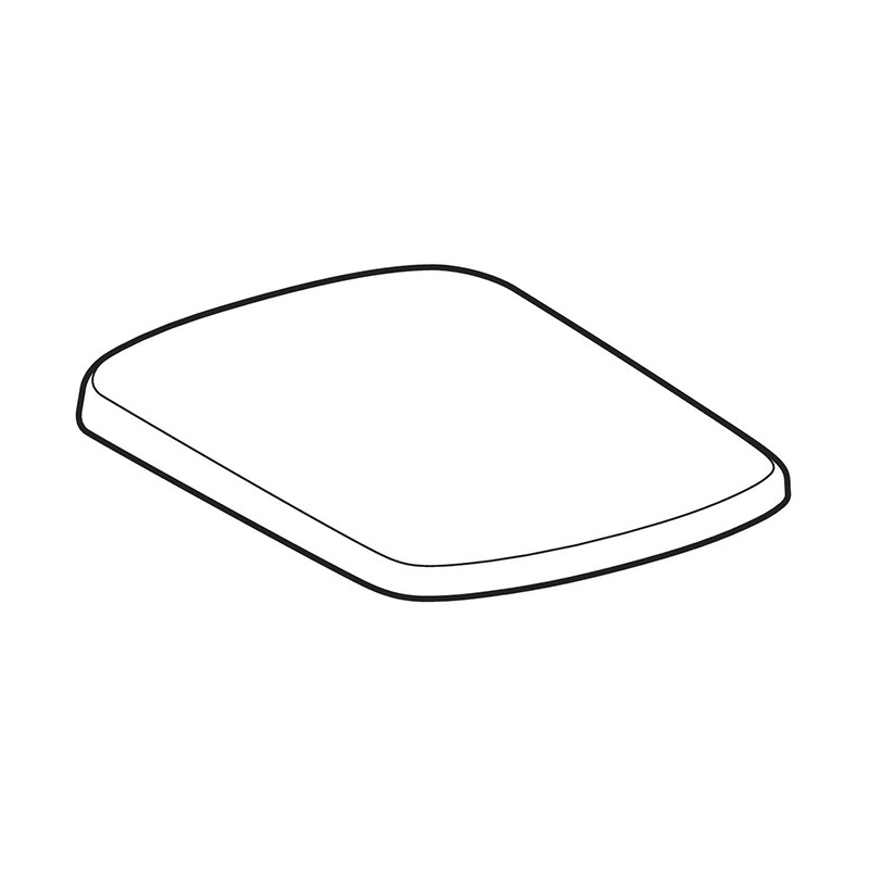 Capac WC, Geberit, Selnova Square, solft-close, 35,5 x 45 cm, alb - 1 | YEO