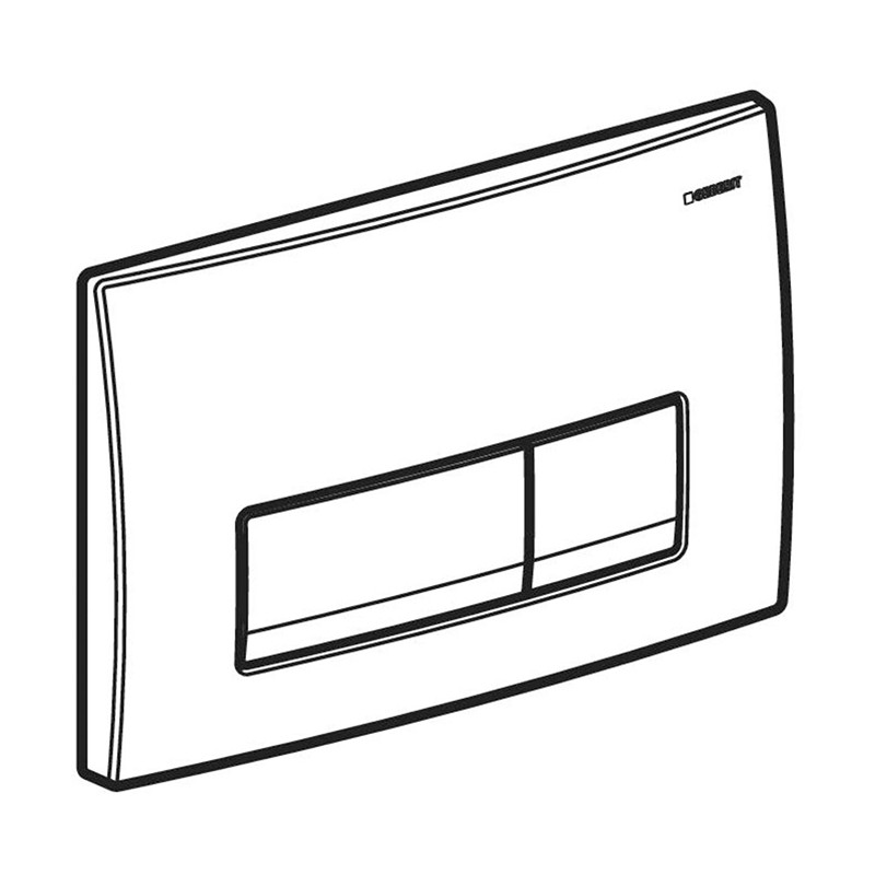 Clapeta cu actionare dubla, Geberit, Delta50, alb - 2 | YEO