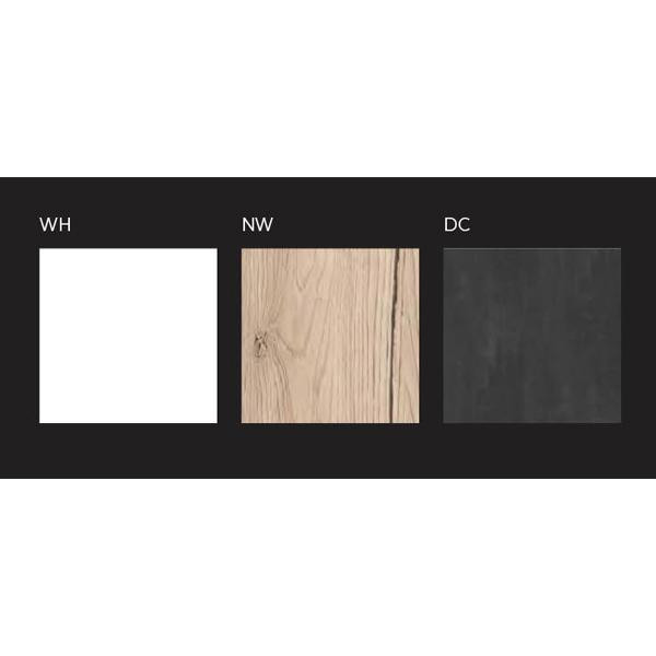 Dulap cu oglinda suspendat, Kolpasan, Naomi, cu o usa, 60 cm, natural wood - 3 | YEO