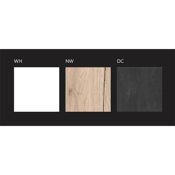 Dulapior suspendat deschis, Kolpasan, Naomi, 2 polite, natural wood - 2 | YEO