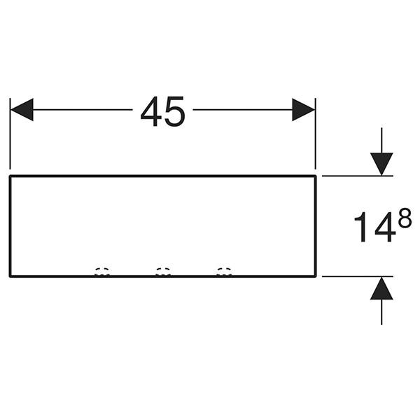 Etajera de perete, Geberit, Acanto, gri-nisip - 4 | YEO