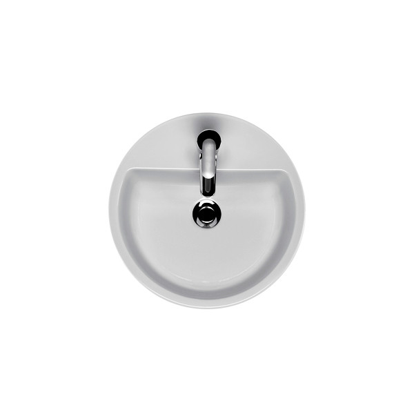 Lavoar pe blat Cersanit, Caspia, 44 cm, alb - 2 | YEO