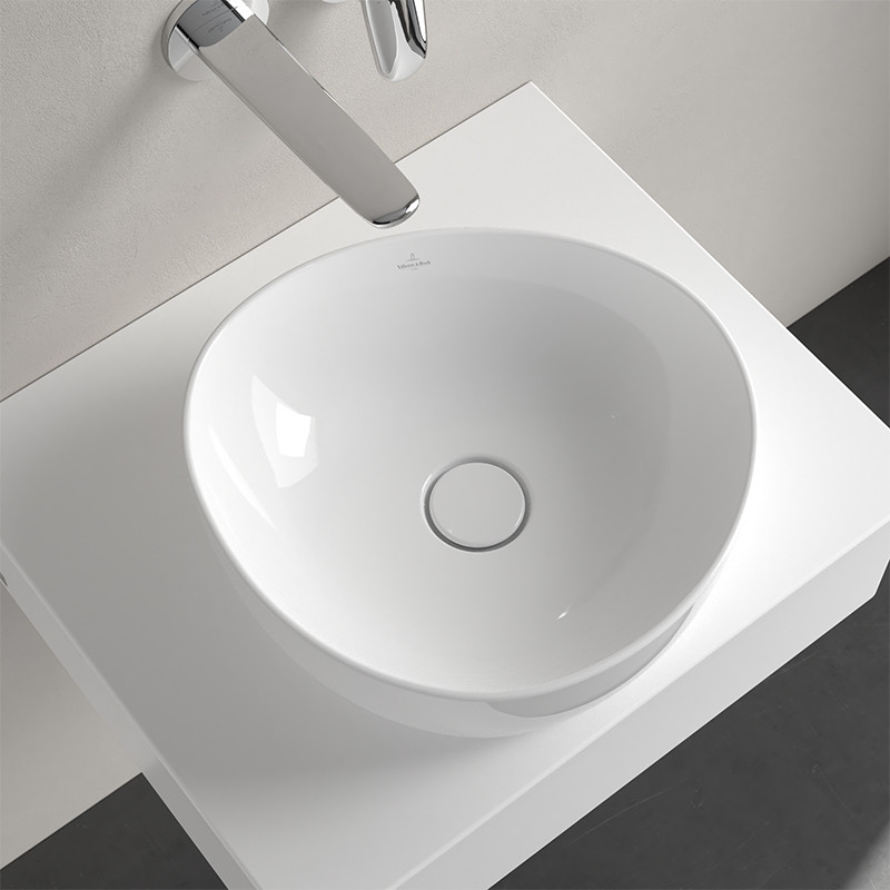 Lavoar pe blat, Villeroy & boch, Antao, asimetric, 40 cm, alb - 3 | YEO