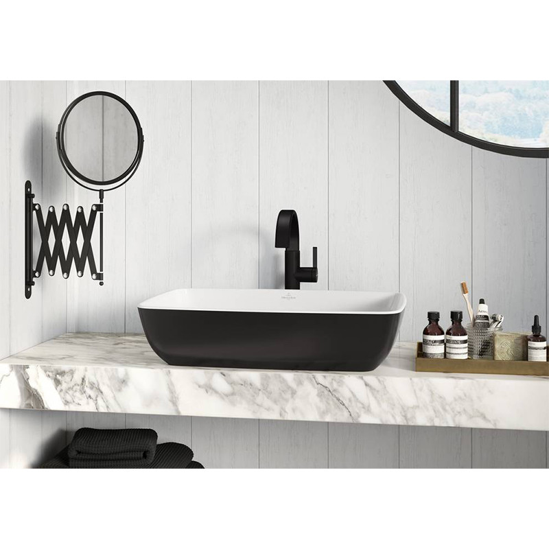 Lavoar pe blat, Villeroy & Boch, Artis, dreptunghiular, 58 cm, coal black - 1 | YEO