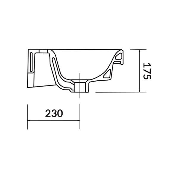 Lavoar pentru mobilier, Cersanit, Moduo, 80 cm, alb - 3 | YEO
