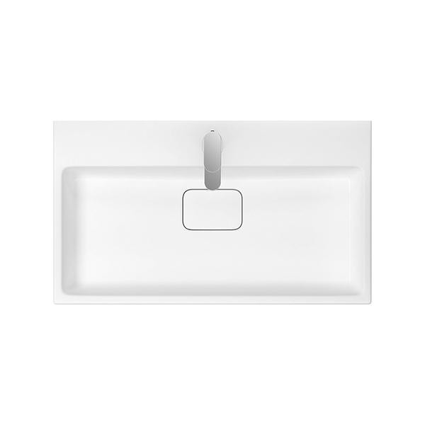 Lavoar pentru mobilier Cersanit, Virgo, 80 cm, alb - 3 | YEO