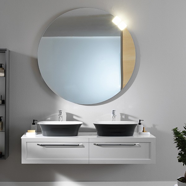 Masca cu blat pentru lavoar, Kolpasan, Blanche, 150 cm, alb - 2 | YEO