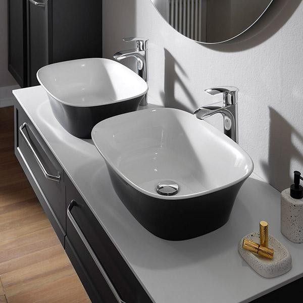 Masca cu blat pentru lavoar, Kolpasan, Blanche, 150 cm, antracit - 1 | YEO