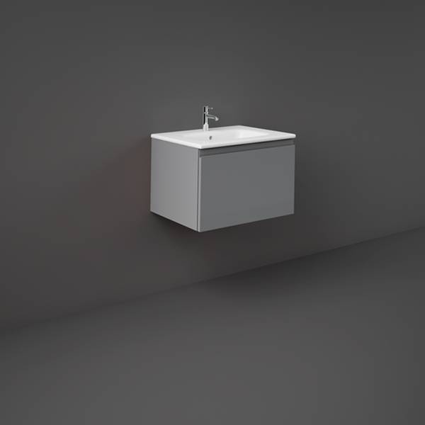 Mobilier pentru lavoar Rak, Joy-Uno 60 cm, suspendat, 1 sertar, gri
