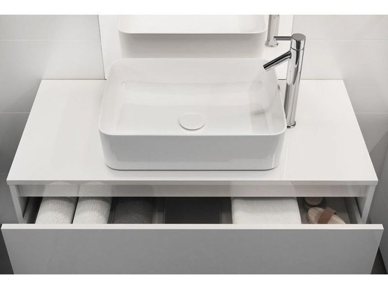 Mobilier suspendat Cersanit, Crea, 80 cm, alb - 3 | YEO