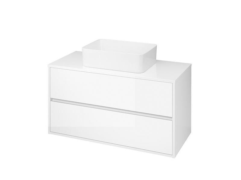 Mobilier suspendat Cersanit, Crea, 80 cm, alb