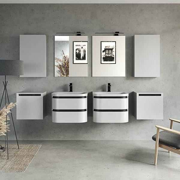 Mobilier suspendat, Kolpasan, Vittoria, cu 1 usa, alb