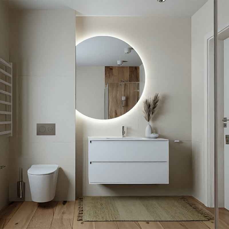 Mobilier suspendat pentru lavoar, Fluminia, Amalfi, 60 cm, alb - 1 | YEO