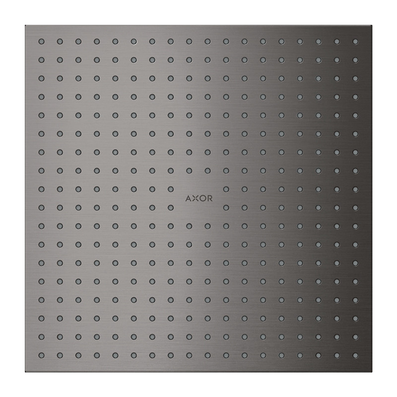 Pălărie de duș, Axor, ShowerSolution, 1 jet, 30 x 30 cm, negru cromat periat, 35317340