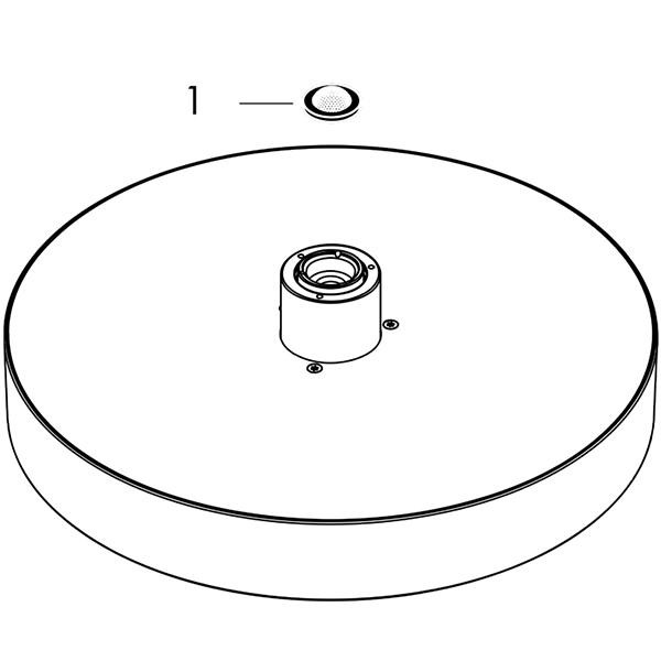 Palarie de dus Hansgrohe, Rainfinity 250, alb mat - 1 | YEO