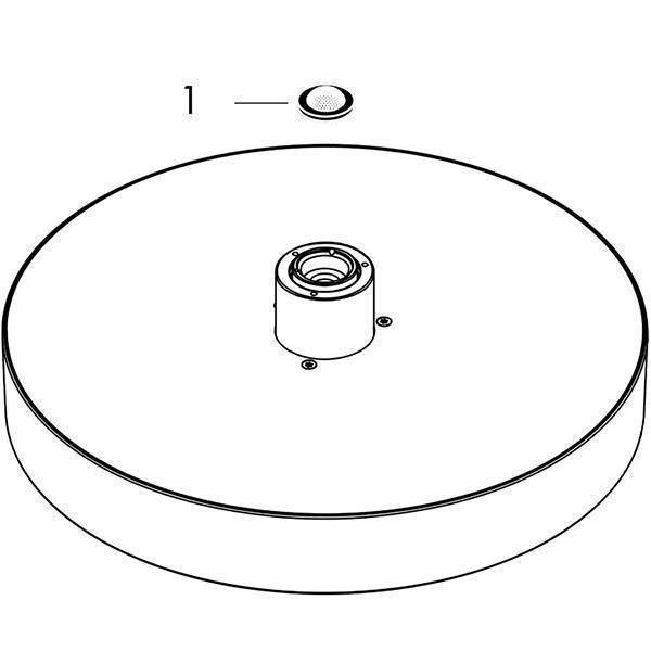 Palarie de dus Hansgrohe, Rainfinity 360, crom - 3 | YEO