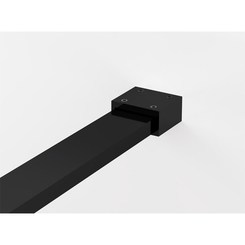 Paravan de dus Walk In SanSwiss, Easy, 120 x 200 cm, profil negru mat - 2 | YEO