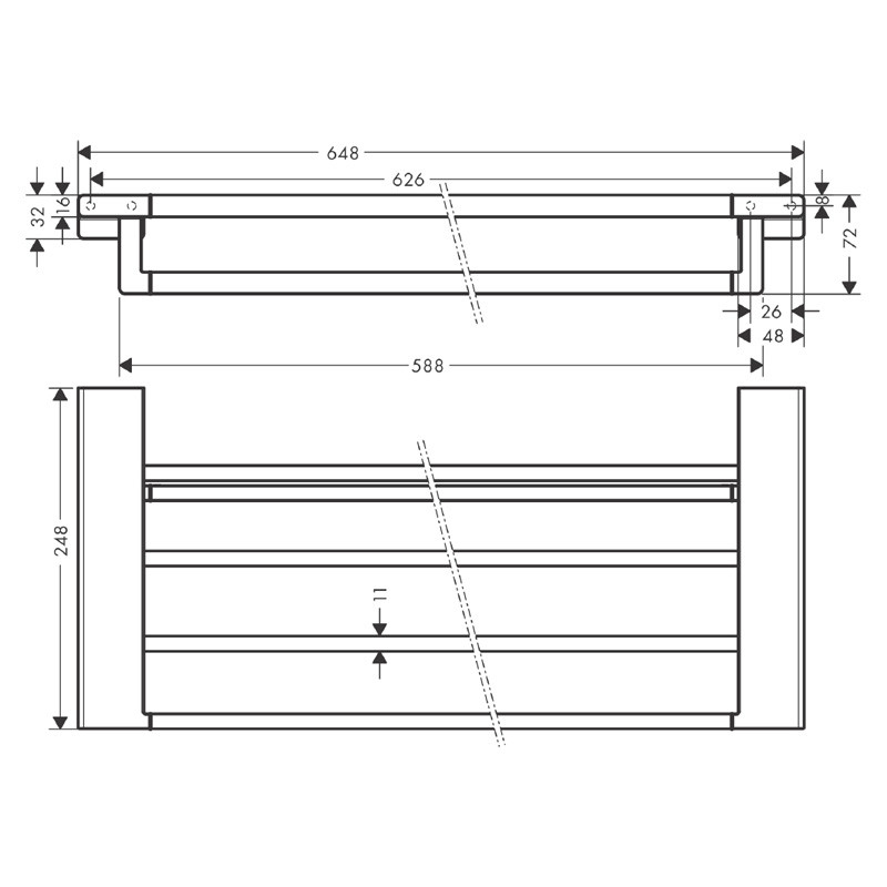 Portprosop multiplu, Hansgrohe, AddStoris, crom - 2 | YEO