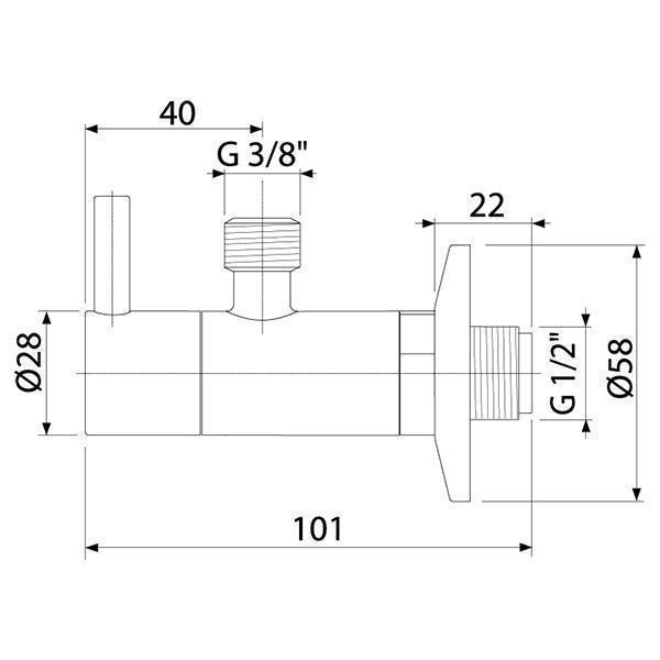Robinet coltar, Alcadrain, cu filtru 1/2, bronz antic - 1 | YEO