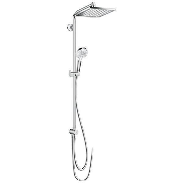 Set de dus Hansgrohe, Crometta E 240 Reno, cu palarie si para de dus, crom