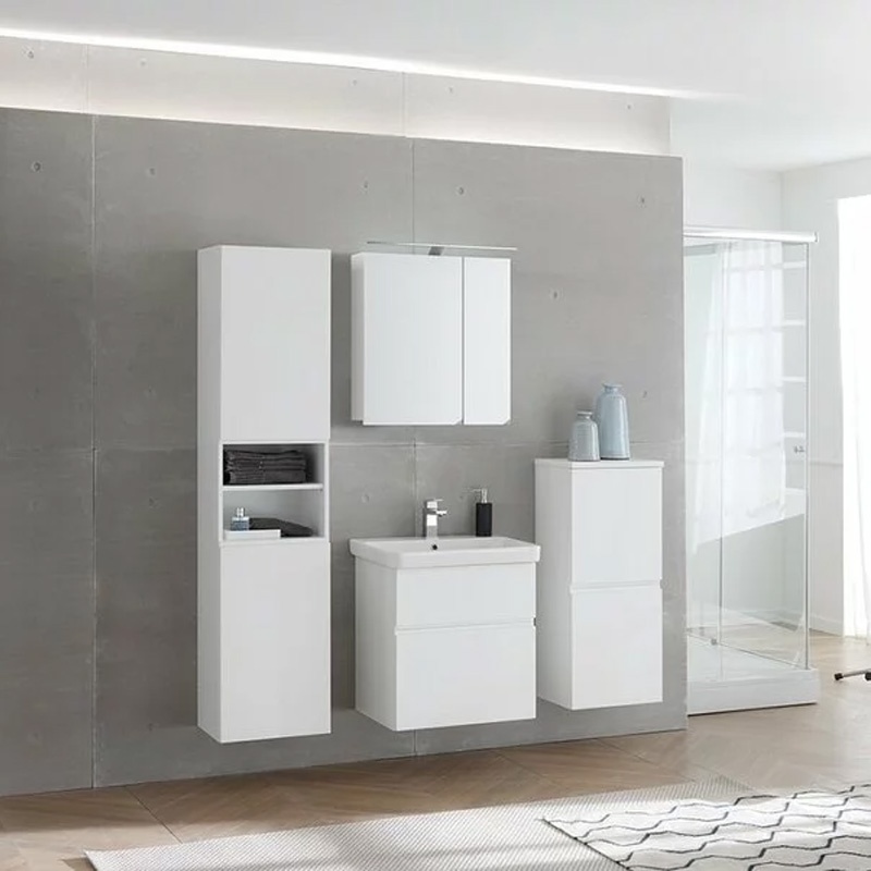 Set mobilier cu lavoar Kolpasan, Oxana 60 cm, alb - 1 | YEO