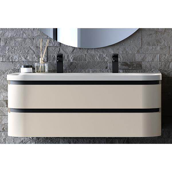 Set mobilier si lavoar, Kolpasan, Vittoria, 120 cm, beige - 1 | YEO