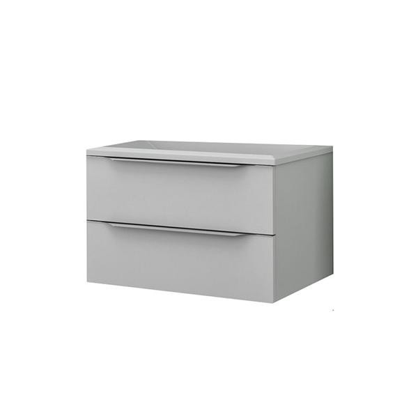 Set mobilier suspendat si lavoar Kolpasan, Tara, 71 cm, alb mat - 1 | YEO