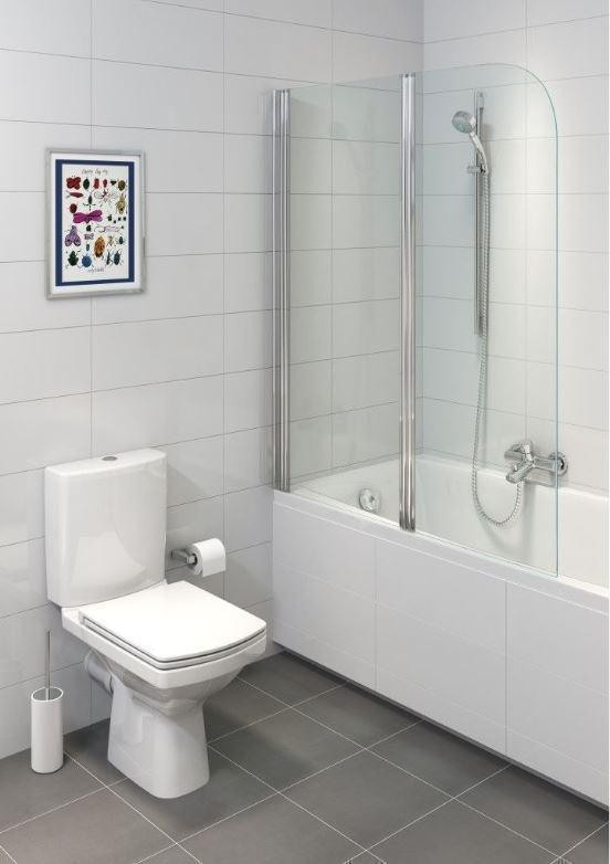 Set vas WC compact Cersanit, Easy New, Clean On cu rezervor si capac duroplast, alb - 1 | YEO