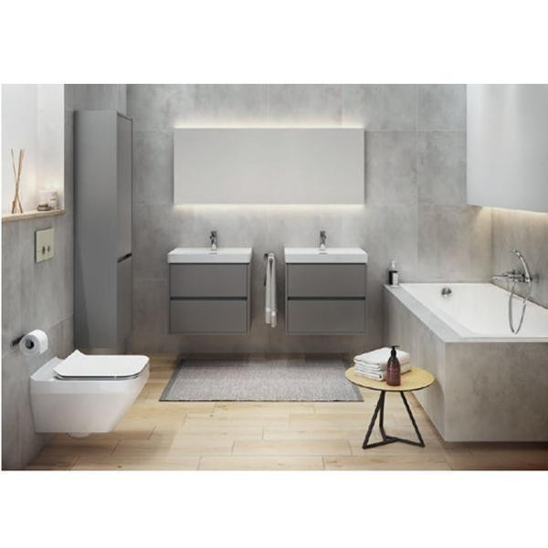 Set vas WC suspendat Cersanit, Crea, cu capac Soft-Close si Easy Off inclus - 3 | YEO
