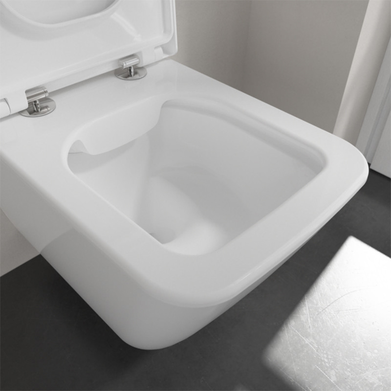Set vas wc suspendat, Villeroy & Boch, Finion, cu capac soft close si quick release, alb alpin - 2 | YEO