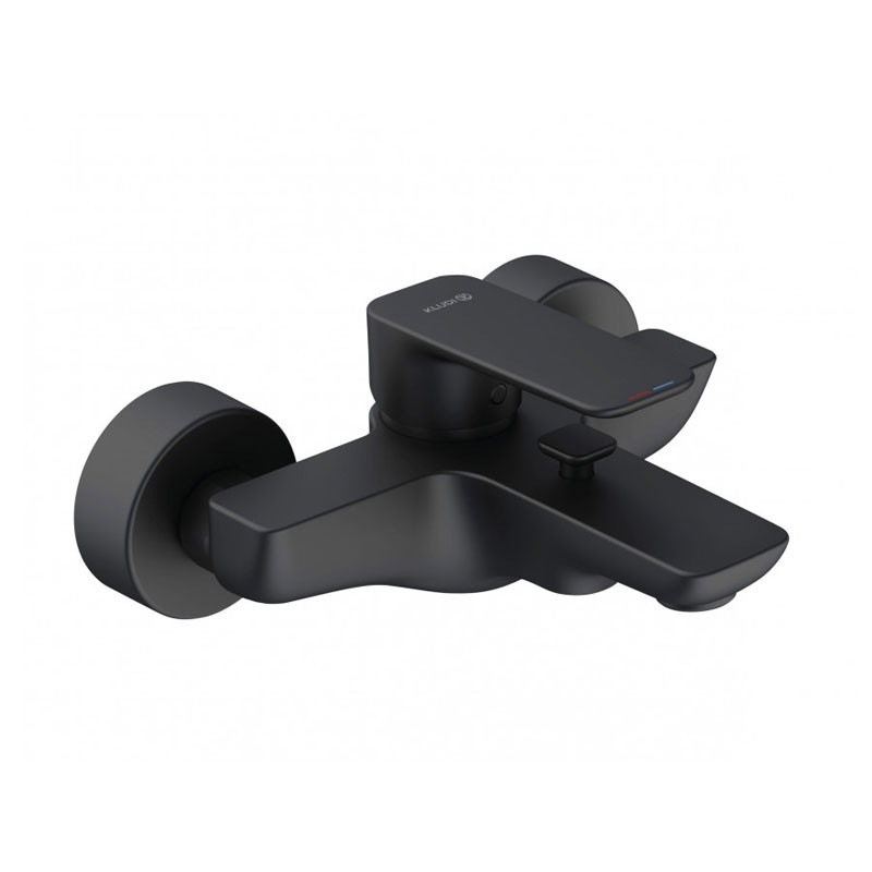 Baterie Cada-dus, Kludi, Pure & Style, Negru Mat