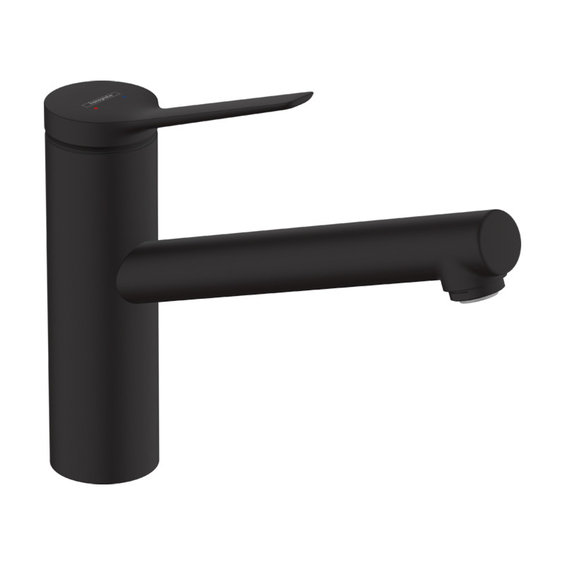 Baterie de bucatarie, Hansgrohe, Zesis M33 150, negru mat