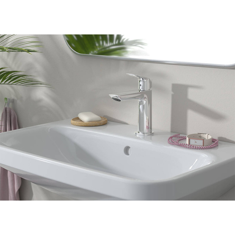 Baterie de lavoar, Hansgrohe, Logis Fine 110, cu ventil push-open, crom - 1 | YEO