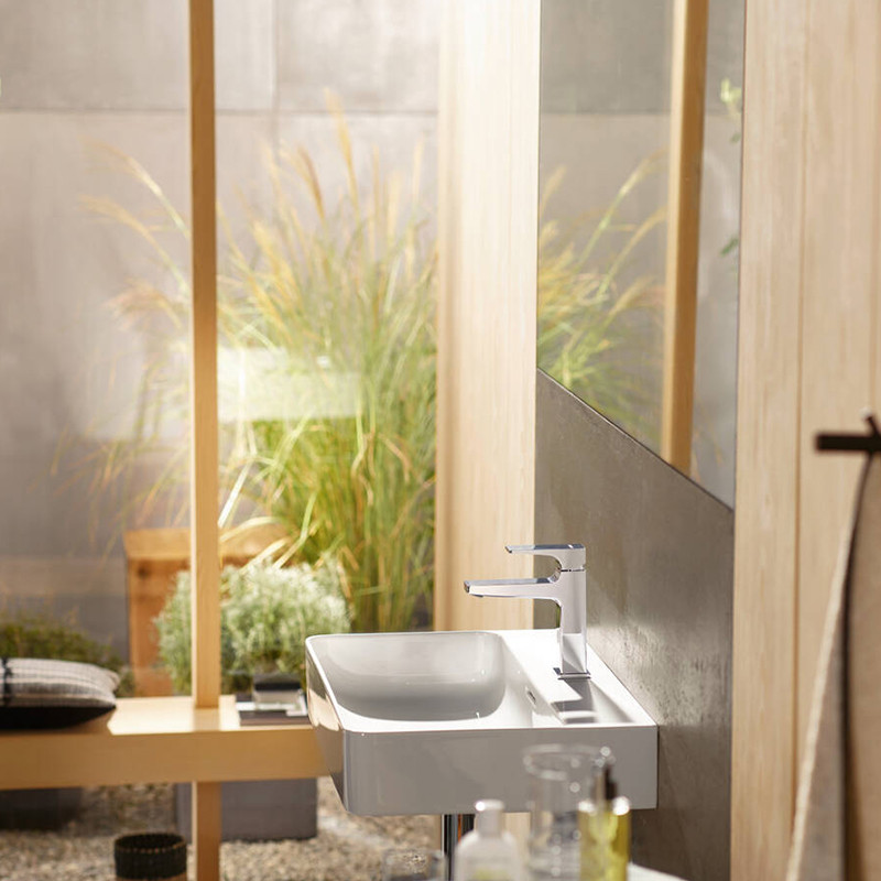 Baterie lavoar, Hansgrohe, Metropol 110, cu ventil, crom - 1 | YEO