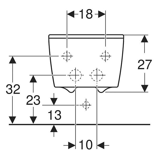 Bideu suspendat, Geberit, Xeno2, alb - 4 | YEO