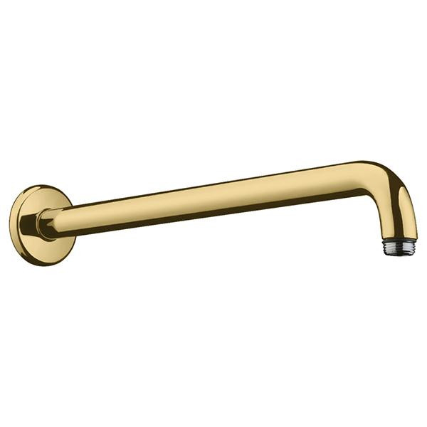 Brat de dus cu prindere pe perete, Hansgrohe, auriu lucios