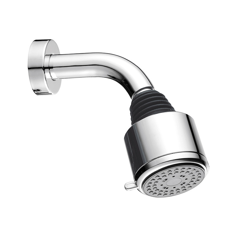 Cap de duș fix, Ferro, lungime braț 12 cm, crom