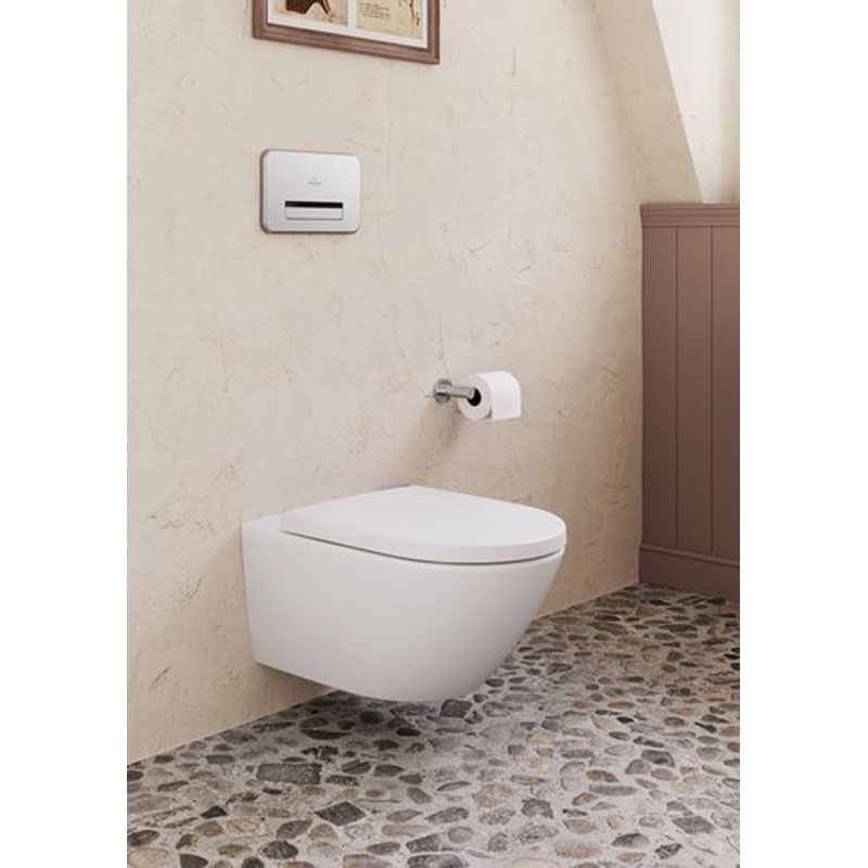 Capac vas WC Villeroy & Boch, Subway 3.0, soft close, quick release, alb, 8M42S1T1 - 2 | YEO