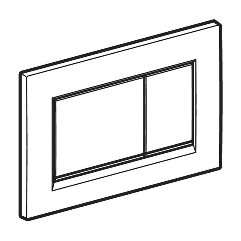 Clapeta cu actionare dubla, Geberit, Sigma30, negru mat - 1 | YEO
