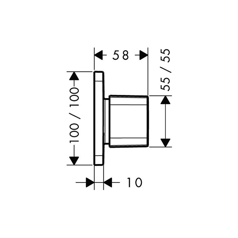Comutator cu 3 și 4 căi, Axor, Urquiola, crom, 11925000 - 1 | YEO