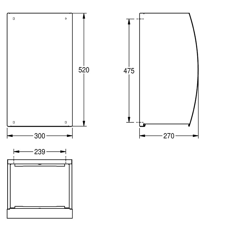Coș de gunoi, KWC, Stratos, 34 L, inox - 1 | YEO