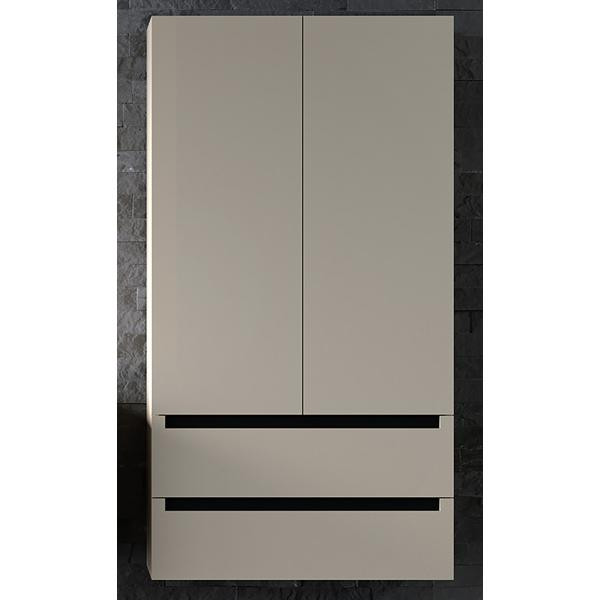 Dulap inalt suspendat, Kolpasan, Vittoria, cu 2 usi si 2 sertare, beige